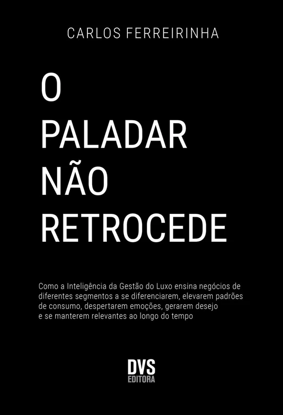Capa de O paladar não retrocede